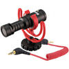 VideoMicro Compact On-Camera Microphone with Red Lyre