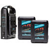 IndiPro 2x Micro-Series 98Wh Li-Ion V-Mount Batteries and Dual V-Mount Battery Charger Kit