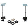 Telmax Teleprompters 15" Teleprompter bundle includes two TSP15 Teleprompter, three 25' Cables a 4-port VGA Splitt
