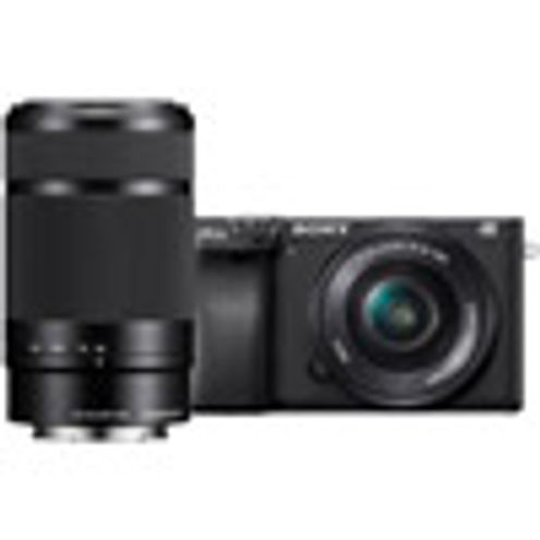 Sony Alpha A6400 Mirrorless Black Kit w/ SEL 16-50mm PZ & SEL 55-210mm Lenses