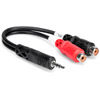 HOSA Stereo Breakout, 3.5 mm TRS to Dual RCAF