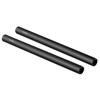 2pcs 15mm Black Aluminum Alloy Rod(M12-25cm) 10inc