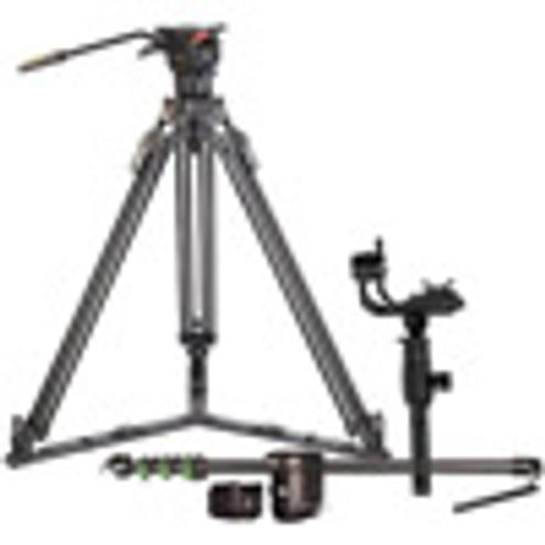 Teris Ronin-S Kit w/ Teris TS50AL Fluid Head & Tripod Kit w/JQ40 Carbon Fiber Mini Jib and Remote Ctrl