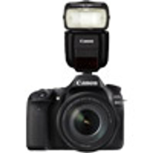 Canon EOS 80D with EF-S18-135mm f/3.5-5.6 IS USM Lens w/ Speedlite 430EX III-RT