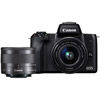 Canon EOS M50 Mirrorless Camera w/ EF-M 15-45mm w/ EF-M 28mm f/3.5 Macro IS STM Lens