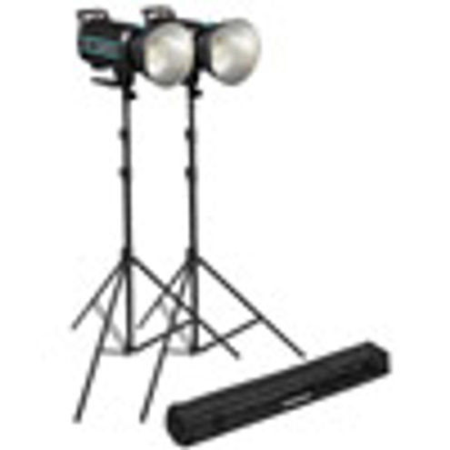 Godox 2 x QS II Flash (Bowens Mount) 600ws 2.4G with 2 x 85-235cm Stands, 1 x Carrying Bag