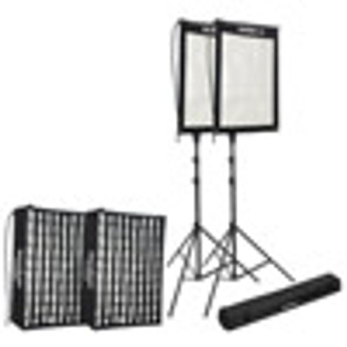 Godox 2 x FL60 Flexible LED Light 60W 30x45cm with Softbox Kit, 2 x 85-235cm Stands and Bags