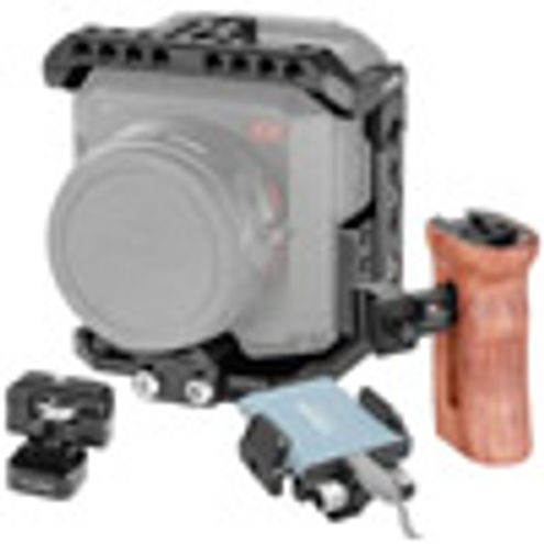 SmallRig Cage Kit for ZCam E2 Camera with Wooden NATO Side Handle, Swivel and Tilt Monitor Mount, SSD Holder