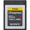 512GB CFexpress Type B Card, 1700MB/s read & 1480MB/s write speeds