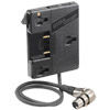 Anton Bauer Single Snap-On Battery Holder. 20" Cable XLR Connector