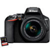 Nikon D3500 Kit w/ AF-P DX NIKKOR 18-55mm VR Lens & Extreme Pro 32GB SDHC Card