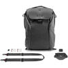 Peak Design Everyday Backpack 20L V2, Capture Camera Clip V3 and Slide Camera Strap - Black