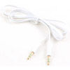 TechCraft 39" Flat "Noodle" 3.5mm Stereo Cable (Male/Male) White