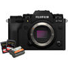 Fujifilm X-T4 Mirrorless Body Black, NP-W235 Battery, 2 x Extreme Pro 64GB SDXC UHS-I Cards