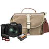 Fujifilm X-T4 Mirrorless Kit Black w/ XF 16-80mm, Domke Bag, Battery, 2 x Extreme Pro 64GB Cards