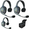 UL3S UltraLITE 3 Person System w/3 Single Headsets Batteries, Charger & Case (Single)