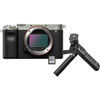 Sony Alpha A7C Mirrorless Body Silver w/ ACCVC1 Vlogger Accessory Kit