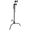 Kupo CS-20MKB 20” C-Stand with Sliding Legs, Arm Kit, Black