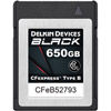 650GB BLACK CFexpress Type B Card, 1725MB/s read & 1530 MB/s write speeds