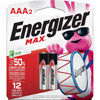 Energizer MAX AAA Batteries 2 Pack, Triple A Alkaline Batteries
