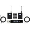 EW-DX MKE 2 Dual-Channel Digital Wireless System w / Two Omni Lavalier Mics (R1-9: 520 to 607 MHz)