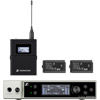 EW-DX SK-SKM-S BASE Dual-Channel Digital Wirelless System w/ Bodypack & Handheld Transmitter, no mic