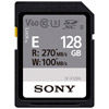 Sony E-Series 128GB SDXC UHS-II U3 Class 10 V60 Card, 270MB/s read & 100MB/s write speeds