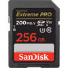 Extreme Pro 256GB SDXC UHS-I U3 Class 10 V30 Card, 200MB/s read & 90MB/s write speeds
