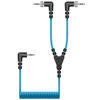Sennheiser CL35-Y 3.5 mm to Dual-3.5 mm TRS Coiled Cable