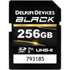 256GB BLACK SDXC UHS-II V90 U3 Class 10 Card, 300MB/s read and 250MB/s write speeds