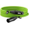 Premium 6m/20 foot XLR Cable - Green