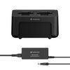 Network enabled charger featuring two individual charging bays and external power supply unit (comp