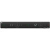 Table top receiver with internal, integrated antennas. 8 banks of 10 coordinated frequency pres