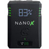 NANO-V98X 98wh Micro Sized V-mount SMART Battery Pack, 14.8v 6.6Ah. 10A Draw w/ EmLEDTM Fuel Gauge