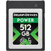 Delkin 512GB POWER 4.0 CFexpress Type B Memory Card 3650MB/s read & 3240MB/s write speeds