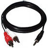 TechCraft 6' 3.5mm Stereo to 2 RCA Y-Splitter Cable (M/M)
