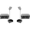Prompter People STAGEPRO PRESIDENTIAL TELEPROMPTER PAIR SERIES 19" 400 NIT PRO MONITORS, CARBON FIBER POLE Small Case