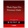 Canon PM-101 Photo Paper Pro Premium Matte 8.5 x11" (210 gsm, 50 Sheets)
