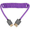 Gerald Undone Braided Coiled High-Speed Mini-HDMI to HDMI Cable (Limited Purple Edition, 12 to 24")
