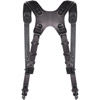 F22 Leather Dual Camera Harness - Black