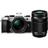 OM-5 Mark II Mirrorless Kit, Silver w/ M.Zuiko Digital 12-45mm f/4.0 PRO Lens w/ 40-150mm f/4.0