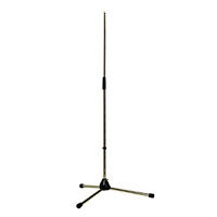 Tripod Base Microphone Stand with Long Folding Legs (Black)