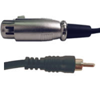 3' XLR F - RCA Audio Cable