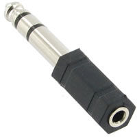 1/4" Male to 3.5mm Female Stereo Adapter