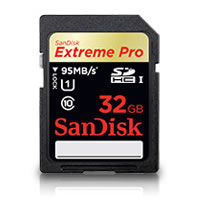 Sandisk Extreme Pro 32GB SDHC card