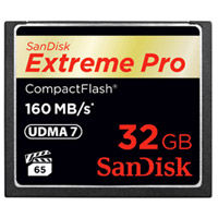 Extreme Pro 32GB CF VPG 65 UDMA 7 Card 160MB/s, 1067x