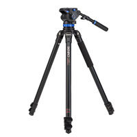 A373FBS7 VideoTripod Kit with A373FB Aluminum Single Tube Tripod, S7 Head, and Carry Bag