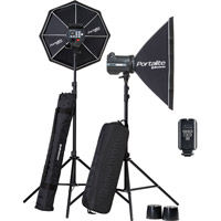 BRX 500/500 Softbox "To Go" Set with EL-Skyport Transmitter Plus, 2x Stands and Stand Bag