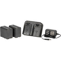 DV Battery 2-Battery Kit - NP-F970 Lithium-Ion Batteries and Dual Battery Charger (6600 mAh)