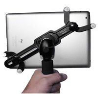 G7 Pro iPad Tripod Mount + 8 inch Tripod Adapter Pole with 360° Swivel Ball Head